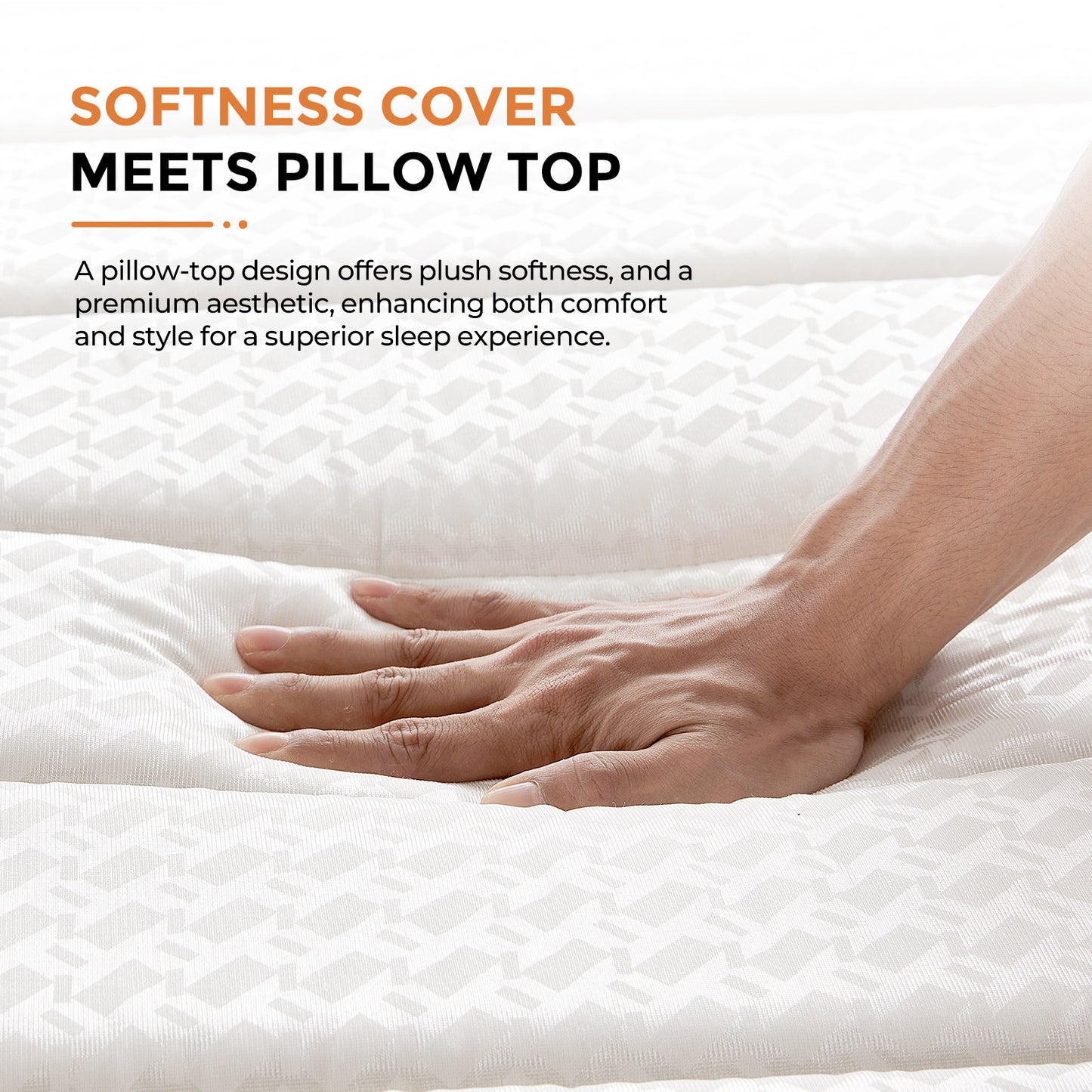 SweetNight 6/8/10/12/14 inch Memory Foam Hybrid Mattress With Pocket Springs, Twin Xl, Full, Queen, King, Sizes In A Box, Medium Firm, Mattresses For Support Comfort, Fiberglass-Free