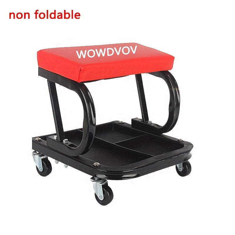 Foldable Z-crawler 2-in-1 crawling suit, 36 inch Z-shaped crawling seat, 300 pound capacity, adjustable roller coaster rolling folding car crawling suit, new gift for husband, with 6 2.5-inch wheels, suitable for outdoor, car