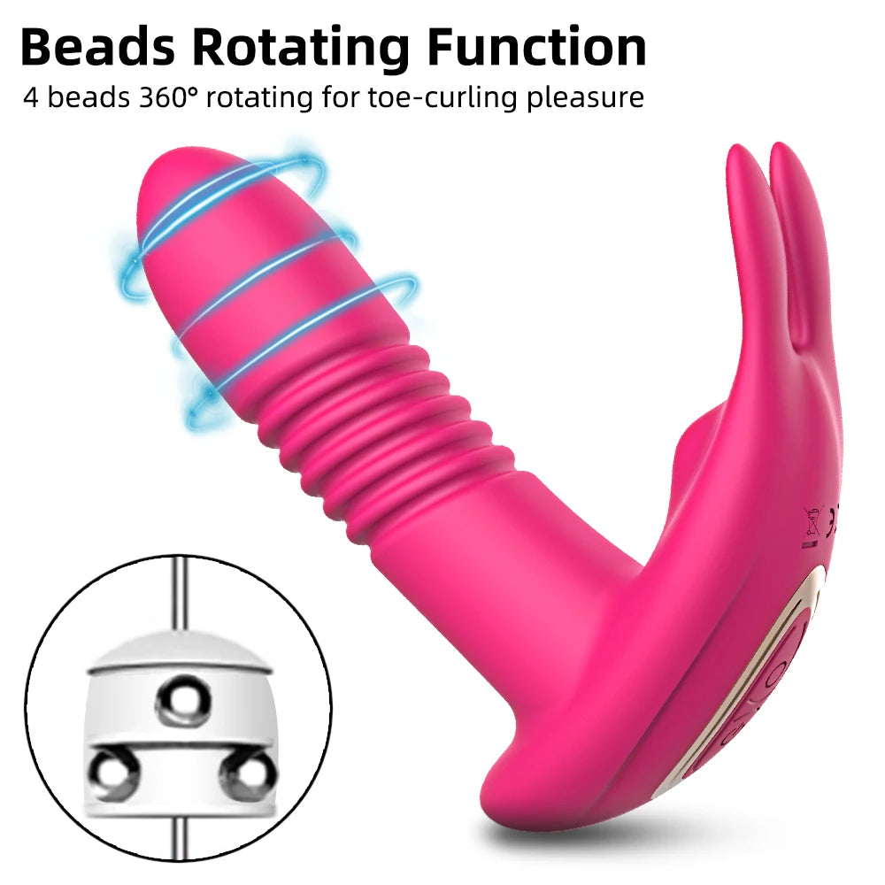 Penetration Vagina Vibrator Female Clitoris Stimulator Dildo Vibrator Sex Toy Wearable Panties Vibrator Adult Sex Toys for Women