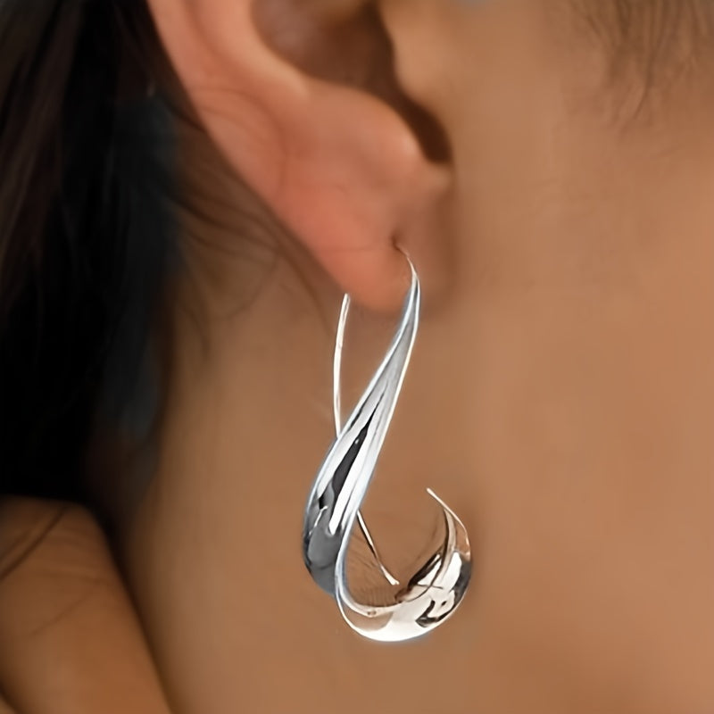 Retro-style danger earrings with a unique irregular design, exquisitely crafted in bohemian style, perfect for vacation souvenirs and Women's gifts