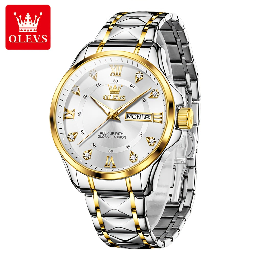 OLEVS Top Brand Original Men Quartz Watch Casual Business Watch For Men Calendar Luminous Fashion Men'S Wrist Watches
