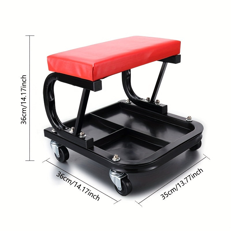 Foldable Z-crawler 2-in-1 crawling suit, 36 inch Z-shaped crawling seat, 300 pound capacity, adjustable roller coaster rolling folding car crawling suit, new gift for husband, with 6 2.5-inch wheels, suitable for outdoor, car