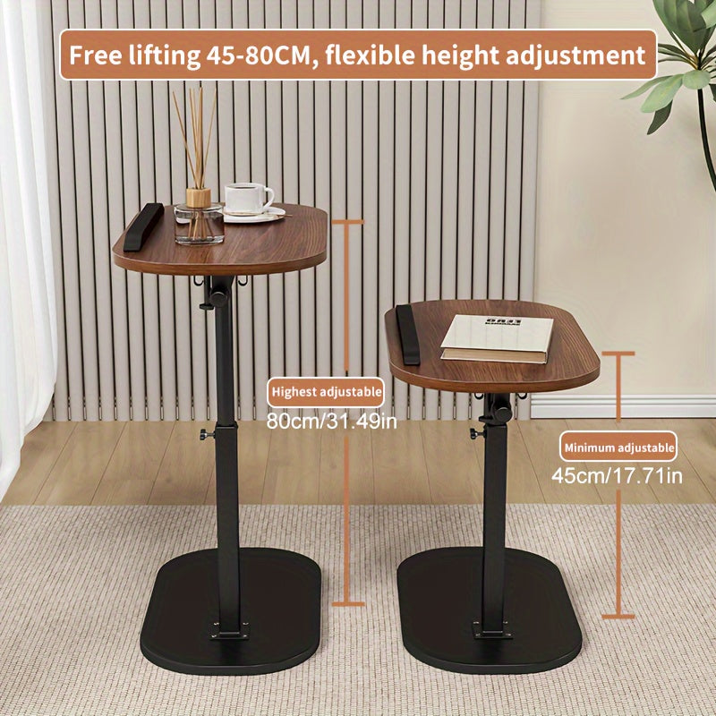 Laptop table, a mobile and adjustable side table/folding table, suitable for home office desks, coffee tables and bedside sofas, used in office reception, offices, holiday and Mother's Day gifts.