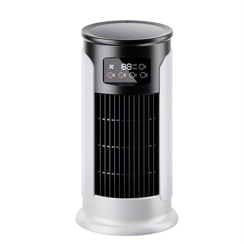 [Portable AC] 3-in-1 Portable Air Conditioner with Speed Control | Quiet & Lightweight Mini AC for Family and Office, Digital Display, USB Powered, Perfect for Beachside Summer Breeze, Office Humidifier, Stylish Christmas Gif