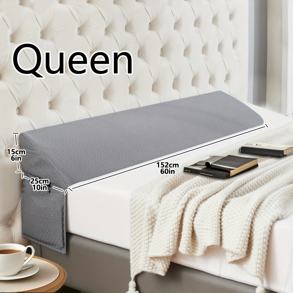 Bed Wedge Pillow - Bed Gap Filler Mattress Wedge Headboard Pillow Close The Gap Between Your Headboard or Wall for Sleeping Backrest Pillow