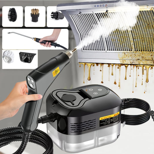 High Pressure Steam Cleaner - Handheld, 1500W, 110V, US Plug, Ideal for Kitchen Fume, Sofa, Small Air Conditioning, Washing Machine, with Multiple Nozzle Attachments, Steam Cleaner for Home Use|Modern Kitchen Cleaner|Durable