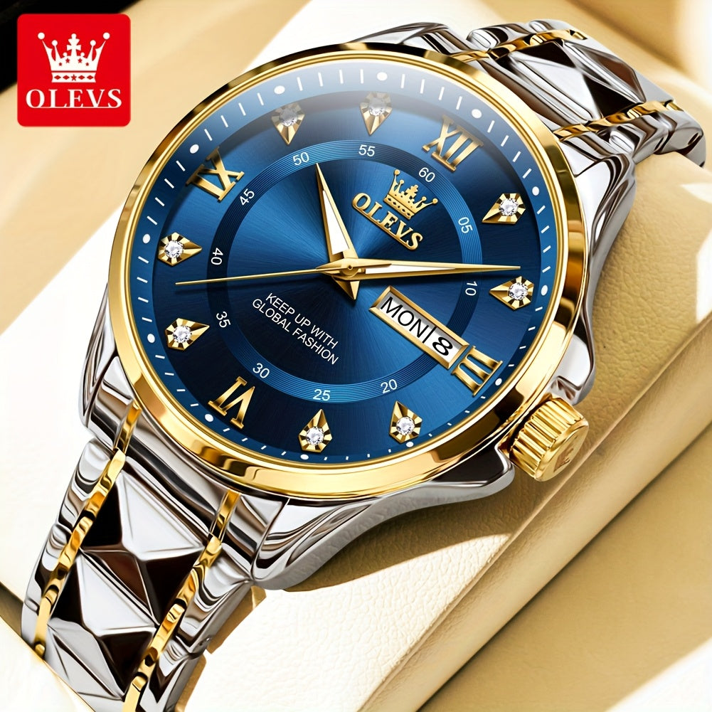 OLEVS Top Brand Original Men Quartz Watch Casual Business Watch For Men Calendar Luminous Fashion Men'S Wrist Watches