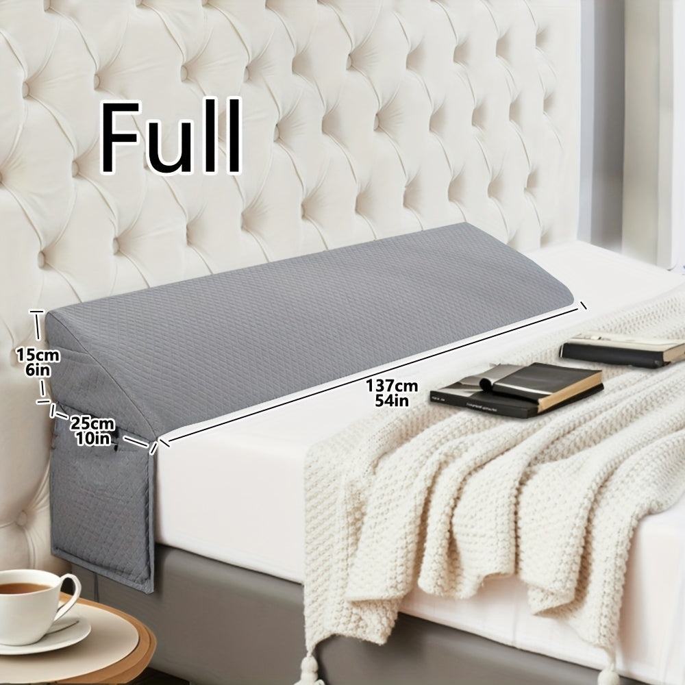 Bed Wedge Pillow - Bed Gap Filler Mattress Wedge Headboard Pillow Close The Gap Between Your Headboard or Wall for Sleeping Backrest Pillow