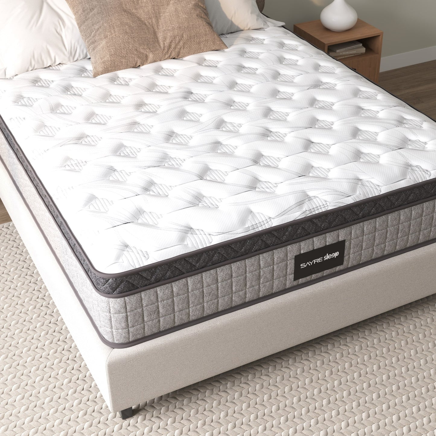 Premium High Quality Diamond Innerspring Hybrid and Cooling Gel Memory Foam Mattress and Motion Isolation