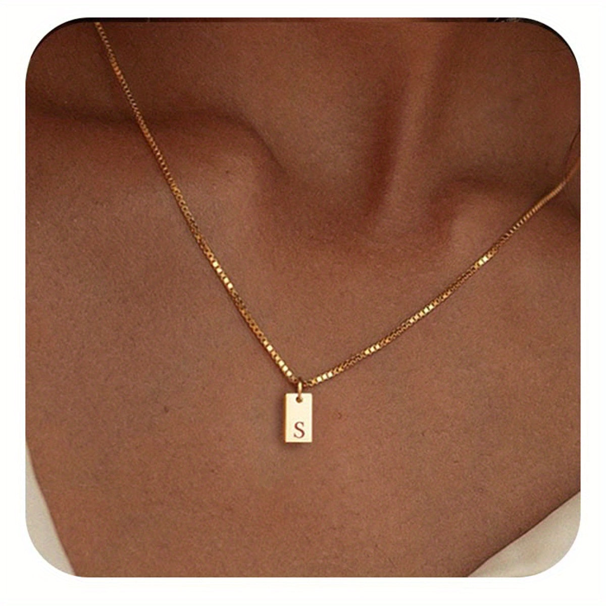Initials Necklace for Women - 14k Golden Plated Delicate Monogram Pendant, Name Jewelry Gift for Valentine's Day, Everyday Elegance & Year-Round Wear, Necklace, Elegant Accessory, Luxurious Appearance
