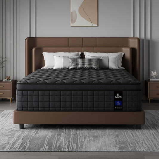 8in/10in/12in/14in Twin, Full, Queen, King, Mattress Memony Foam And Spring, Hybrid Mattress, Medium Firmness, Lumbar Support, for Home RoomsHotels, Boxed,