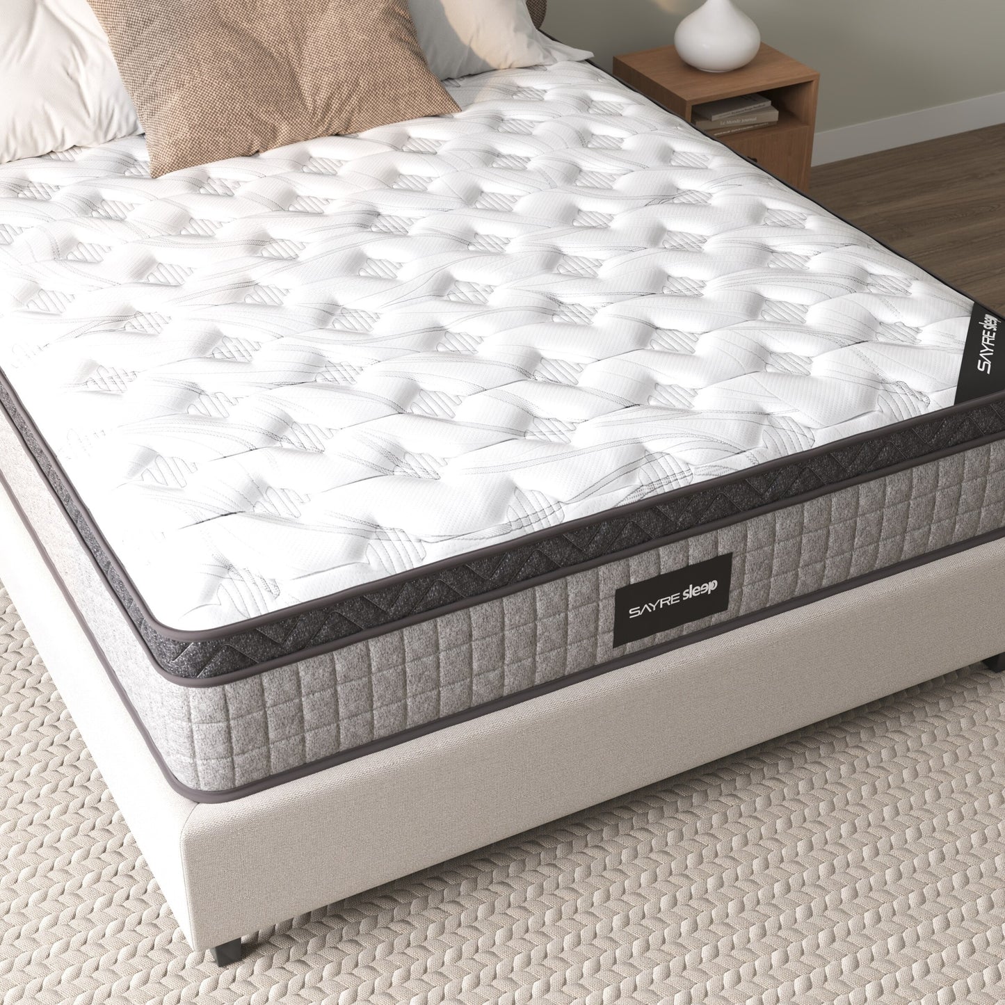 Premium High Quality Diamond Innerspring Hybrid and Cooling Gel Memory Foam Mattress and Motion Isolation