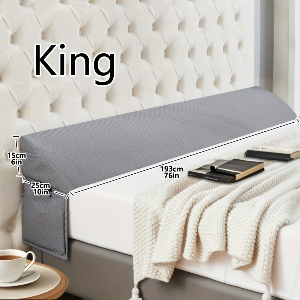 Bed Wedge Pillow - Bed Gap Filler Mattress Wedge Headboard Pillow Close The Gap Between Your Headboard or Wall for Sleeping Backrest Pillow