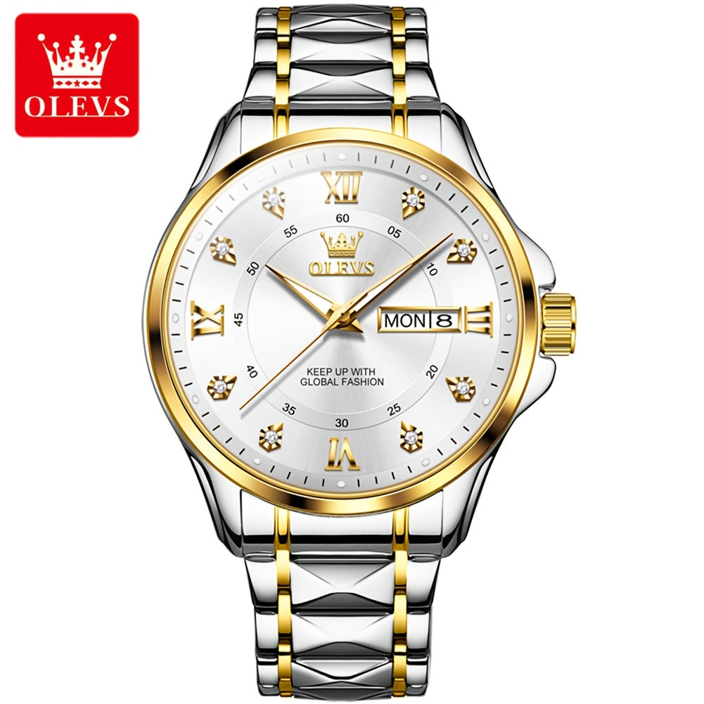 OLEVS Top Brand Original Men Quartz Watch Casual Business Watch For Men Calendar Luminous Fashion Men'S Wrist Watches