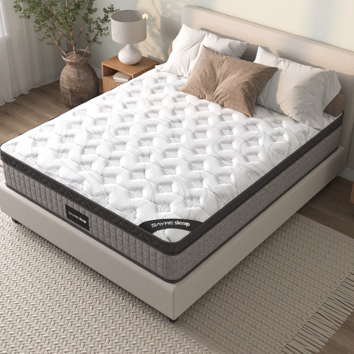 Premium High Quality Diamond Innerspring Hybrid and Cooling Gel Memory Foam Mattress and Motion Isolation