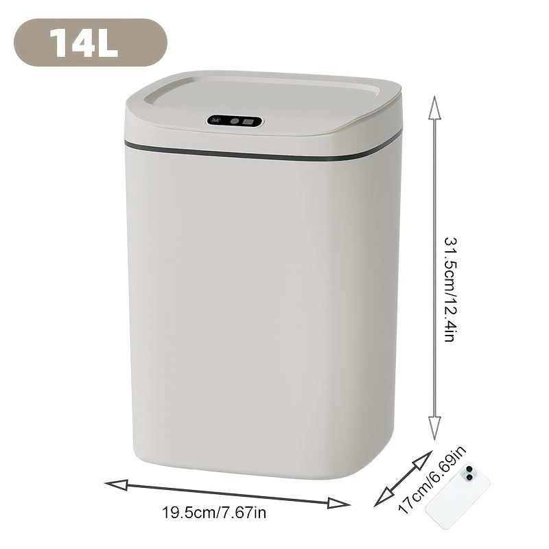Smart Trash Can, Easily Opened with A Wave Of Your Hand, Tightly Sealed, Effectively Blocking Odors, Keeping The Air Fresh, Stylish In Appearance, Sturdy And Durable, Easy to Clean.