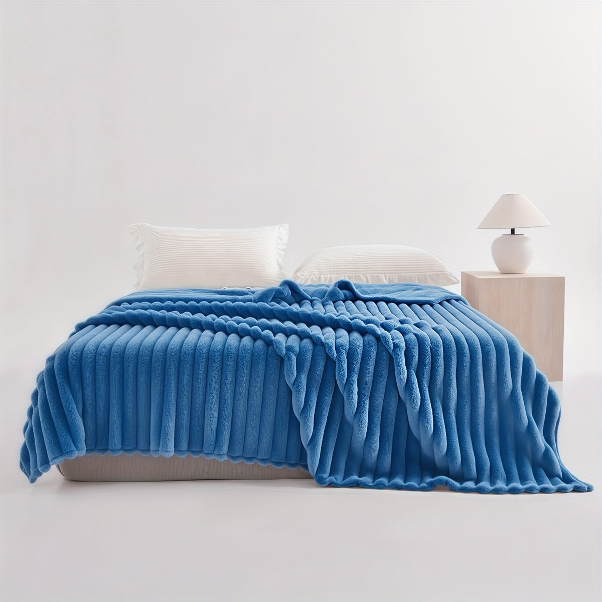 [Soft Rabbit Fur Blanket] Super Soft Luxurious Faux Rabbit Fur Throw Blanket - Warm & Cozy For Couch, Bed, Office, Nap, Outdoor Camping And Travel - Versatile All-Season Gift, Christmas Present