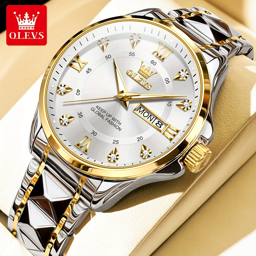 OLEVS Top Brand Original Men Quartz Watch Casual Business Watch For Men Calendar Luminous Fashion Men'S Wrist Watches