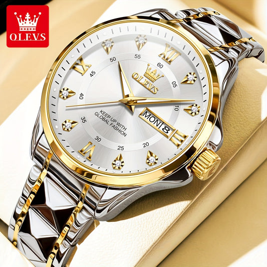 OLEVS Top Brand Original Men Quartz Watch Casual Business Watch For Men Calendar Luminous Fashion Men'S Wrist Watches