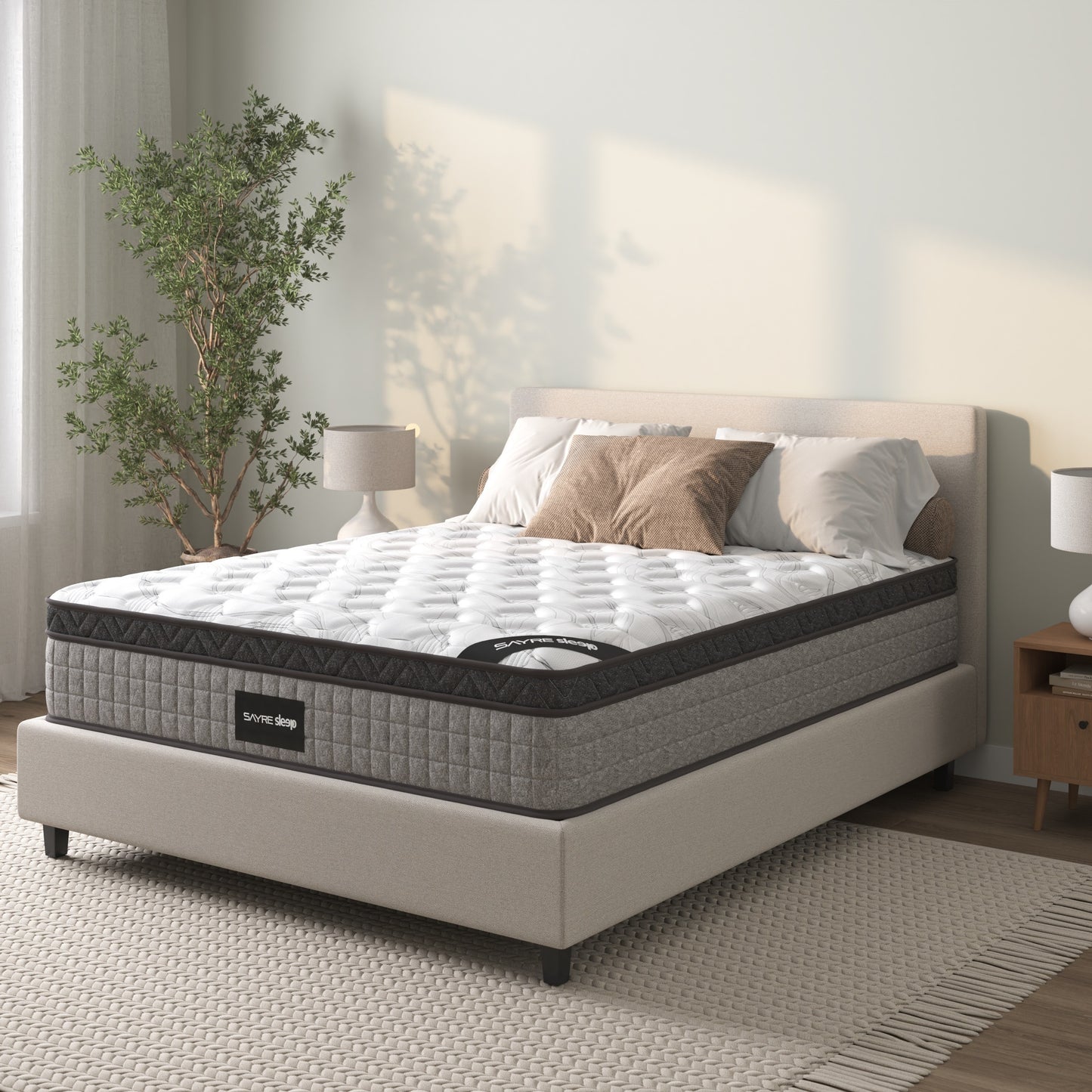 Premium High Quality Diamond Innerspring Hybrid and Cooling Gel Memory Foam Mattress and Motion Isolation