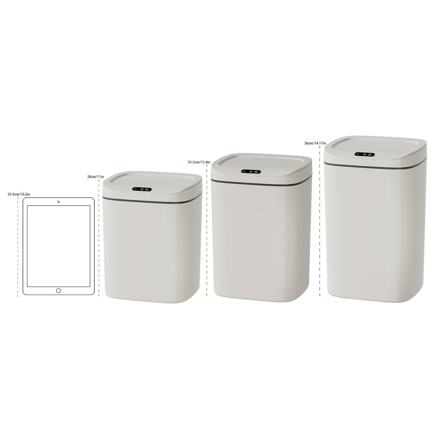 Smart Trash Can, Easily Opened with A Wave Of Your Hand, Tightly Sealed, Effectively Blocking Odors, Keeping The Air Fresh, Stylish In Appearance, Sturdy And Durable, Easy to Clean.