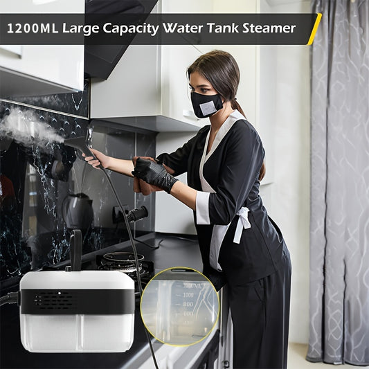 High Pressure Steam Cleaner - Handheld, 1500W, 110V, US Plug, Ideal for Kitchen Fume, Sofa, Small Air Conditioning, Washing Machine, with Multiple Nozzle Attachments, Steam Cleaner for Home Use|Modern Kitchen Cleaner|Durable