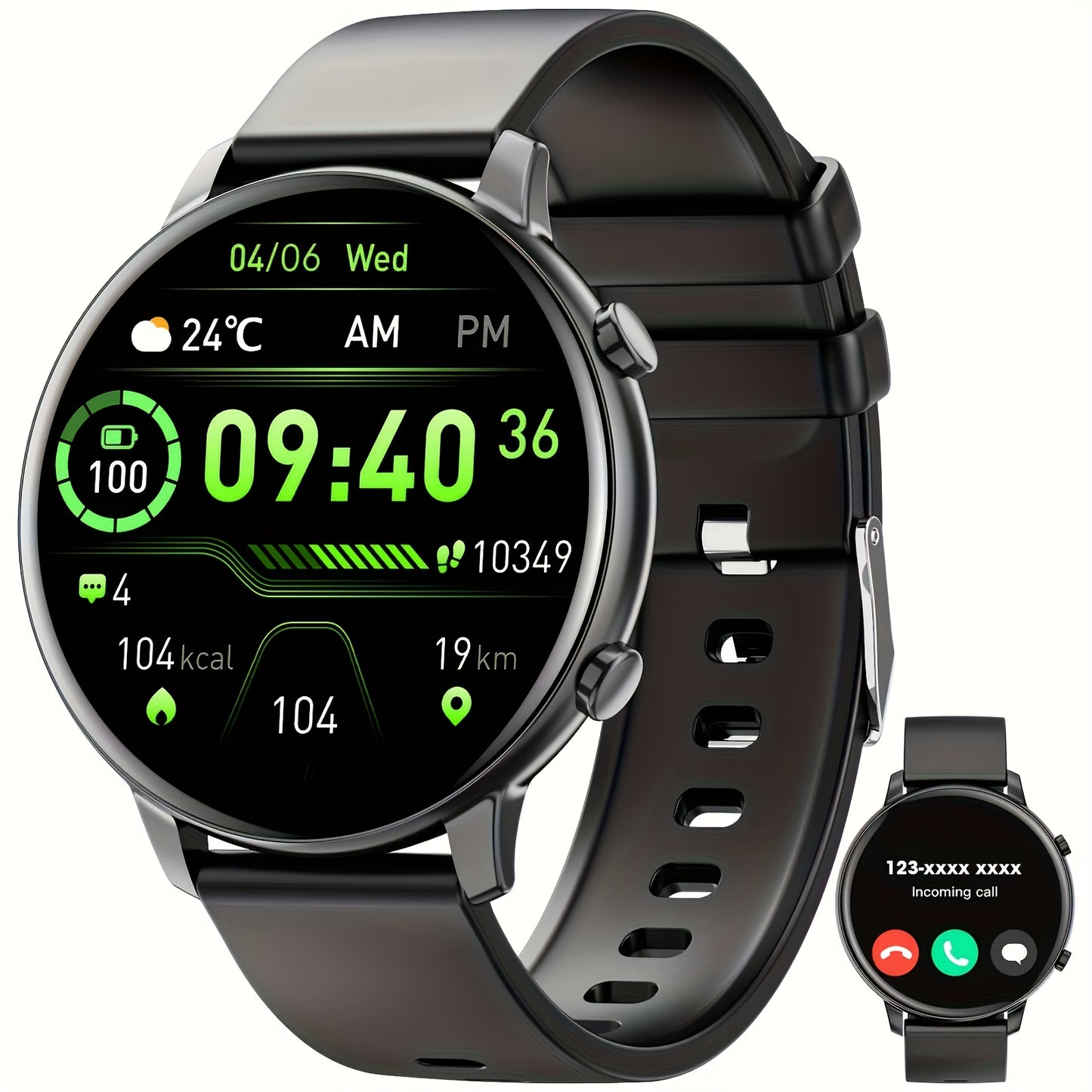 Women's Smartwatch, 1.39'' Wireless Call Smartwatch Gift With Voice Assistant, Remote Camera, 100+sports Modes Compatible With Multiple Mobile Systems