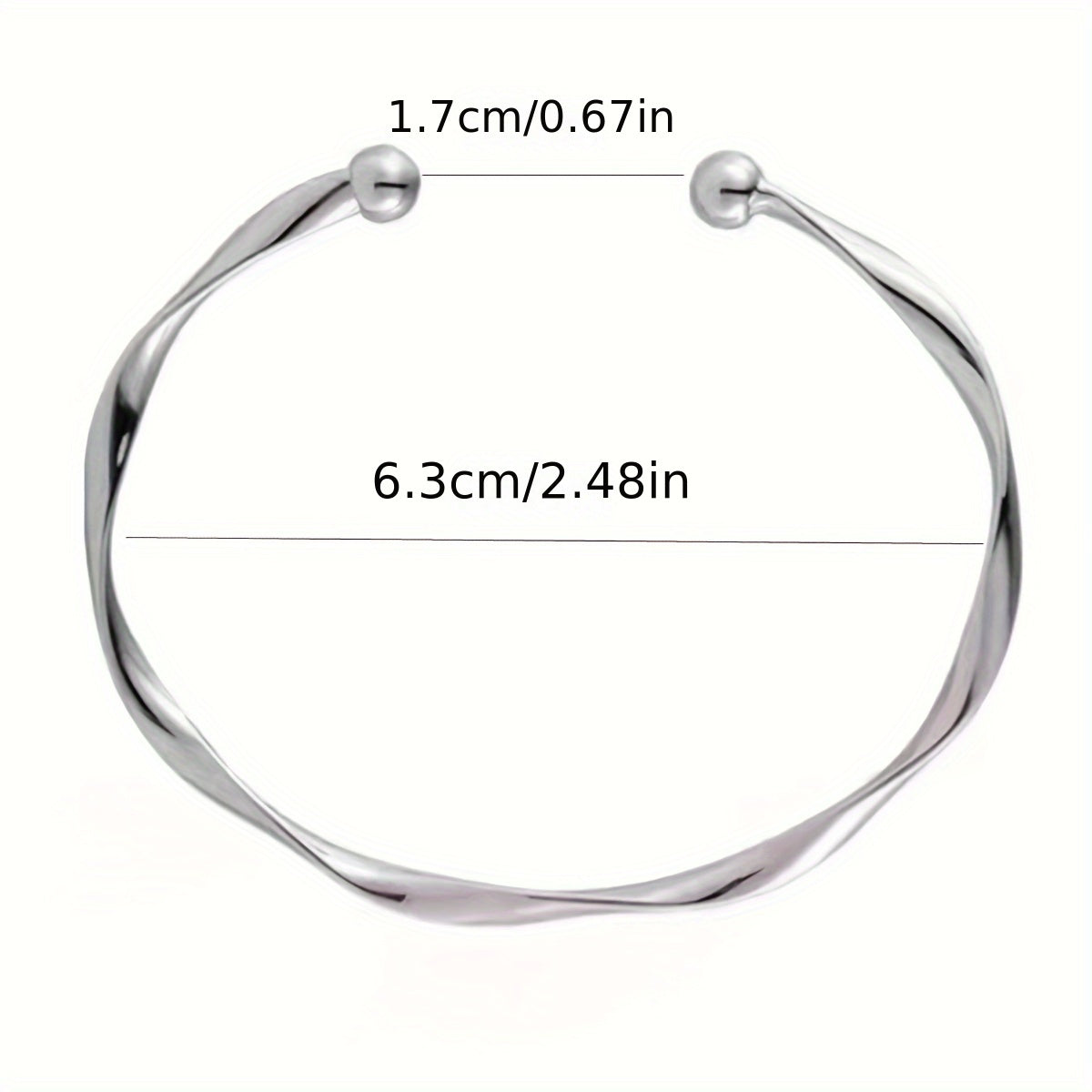 A Minimalist Twisted Adjustable Women's Bangle