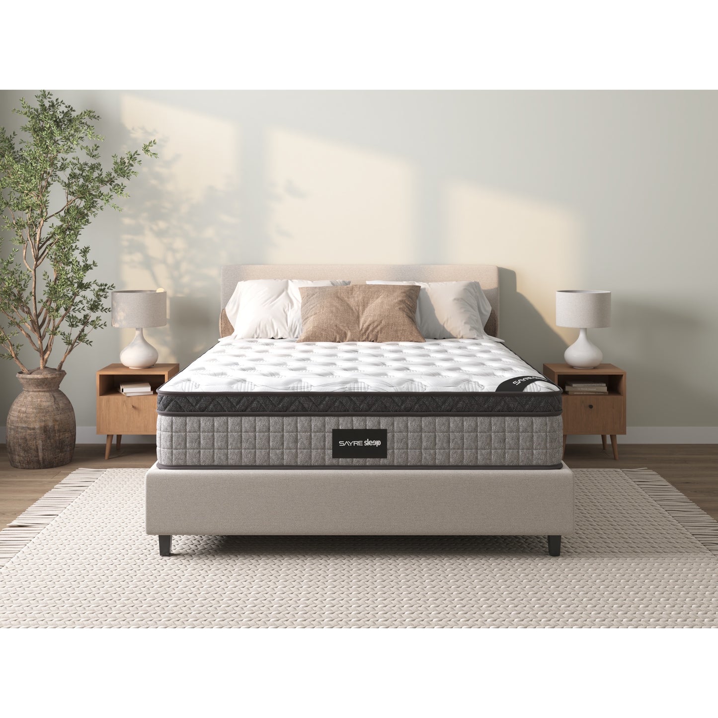 Premium High Quality Diamond Innerspring Hybrid and Cooling Gel Memory Foam Mattress and Motion Isolation