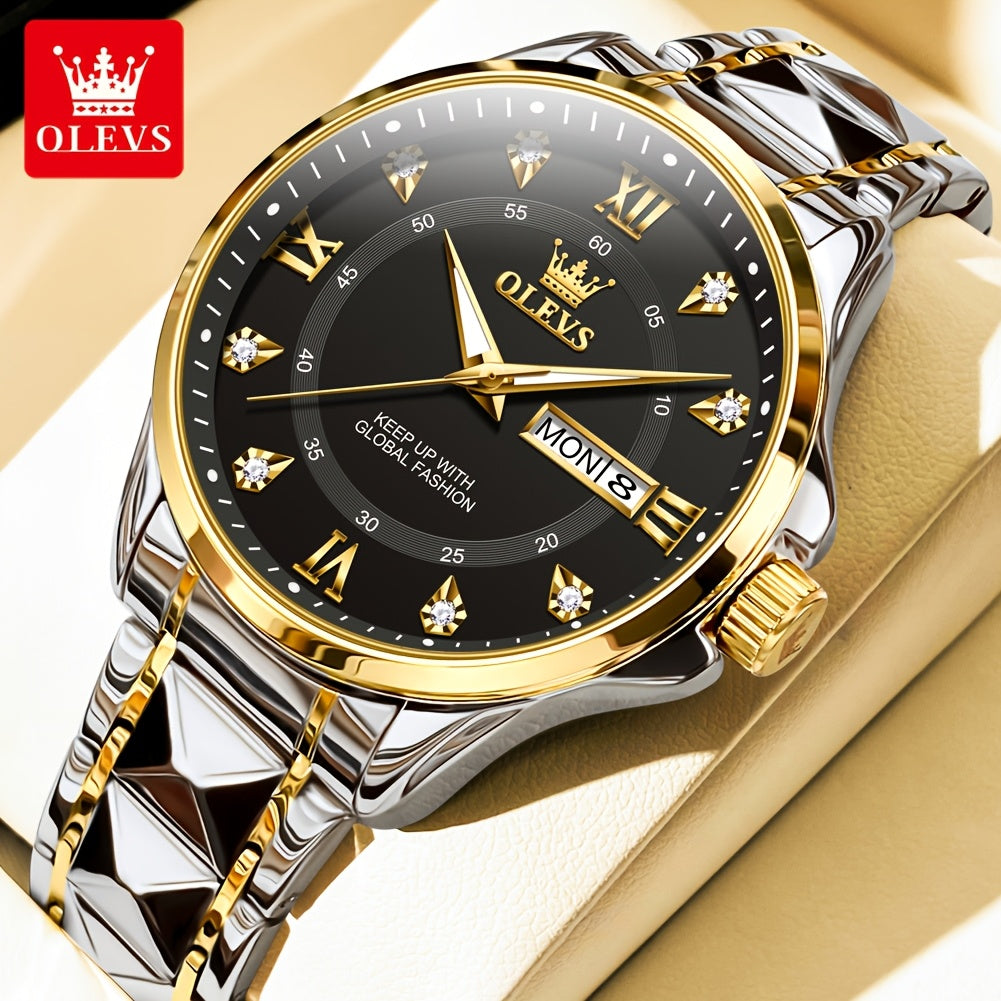 OLEVS Top Brand Original Men Quartz Watch Casual Business Watch For Men Calendar Luminous Fashion Men'S Wrist Watches
