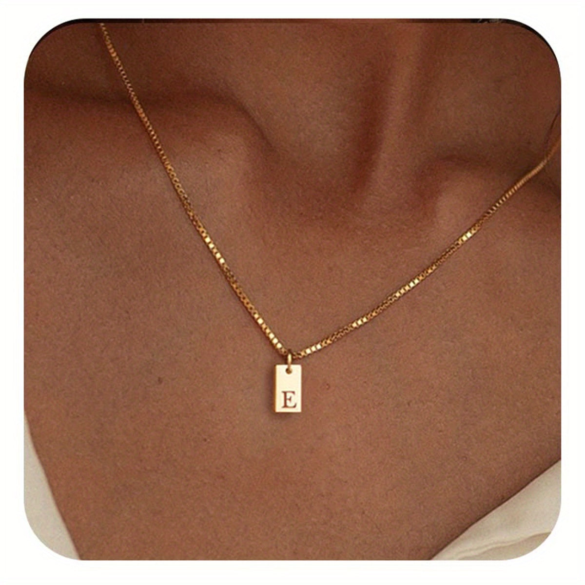 Initials Necklace for Women - 14k Golden Plated Delicate Monogram Pendant, Name Jewelry Gift for Valentine's Day, Everyday Elegance & Year-Round Wear, Necklace, Elegant Accessory, Luxurious Appearance