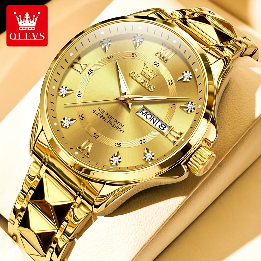 OLEVS Top Brand Original Men Quartz Watch Casual Business Watch For Men Calendar Luminous Fashion Men'S Wrist Watches