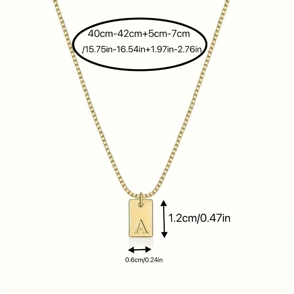 Initials Necklace for Women - 14k Golden Plated Delicate Monogram Pendant, Name Jewelry Gift for Valentine's Day, Everyday Elegance & Year-Round Wear, Necklace, Elegant Accessory, Luxurious Appearance