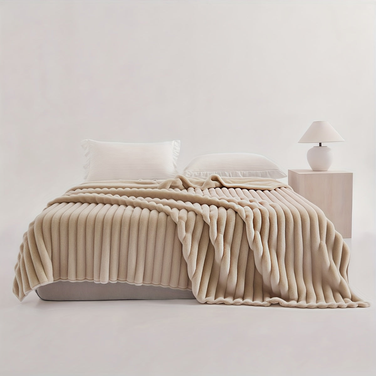 [Soft Rabbit Fur Blanket] Super Soft Luxurious Faux Rabbit Fur Throw Blanket - Warm & Cozy For Couch, Bed, Office, Nap, Outdoor Camping And Travel - Versatile All-Season Gift, Christmas Present