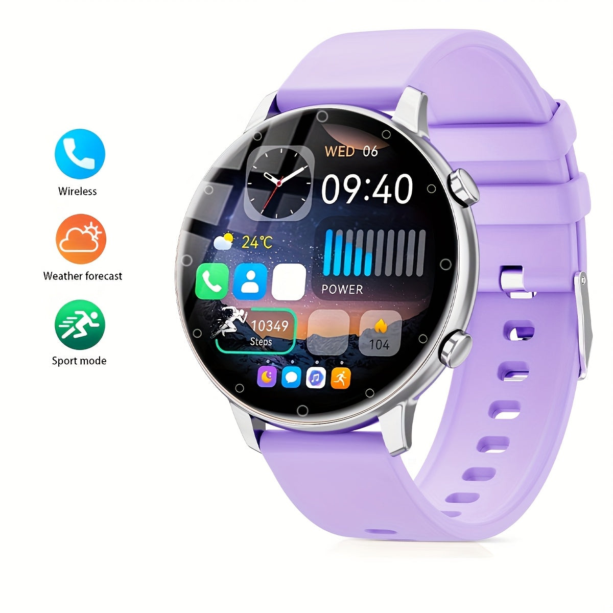 Women's Smartwatch, 1.39'' Wireless Call Smartwatch Gift With Voice Assistant, Remote Camera, 100+sports Modes Compatible With Multiple Mobile Systems
