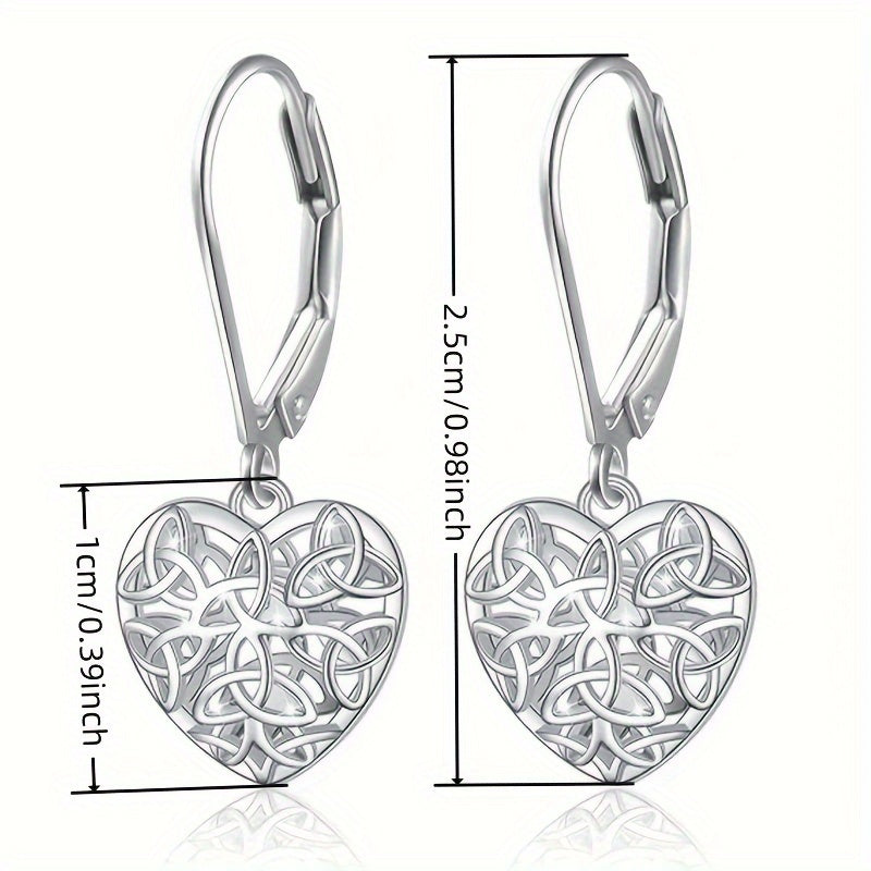 [Heart-shaped Hoop Earrings For Ladies] Exquisite Hollow Heart-shaped Hoop Earrings For Ladies, Perfect For Engagement Parties, Banquets, Valentine's Day, Anniversaries, And Special Occasions.