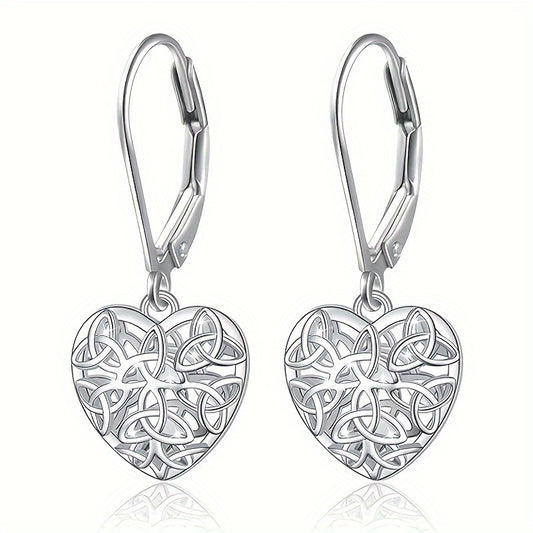 [Heart-shaped Hoop Earrings For Ladies] Exquisite Hollow Heart-shaped Hoop Earrings For Ladies, Perfect For Engagement Parties, Banquets, Valentine's Day, Anniversaries, And Special Occasions.