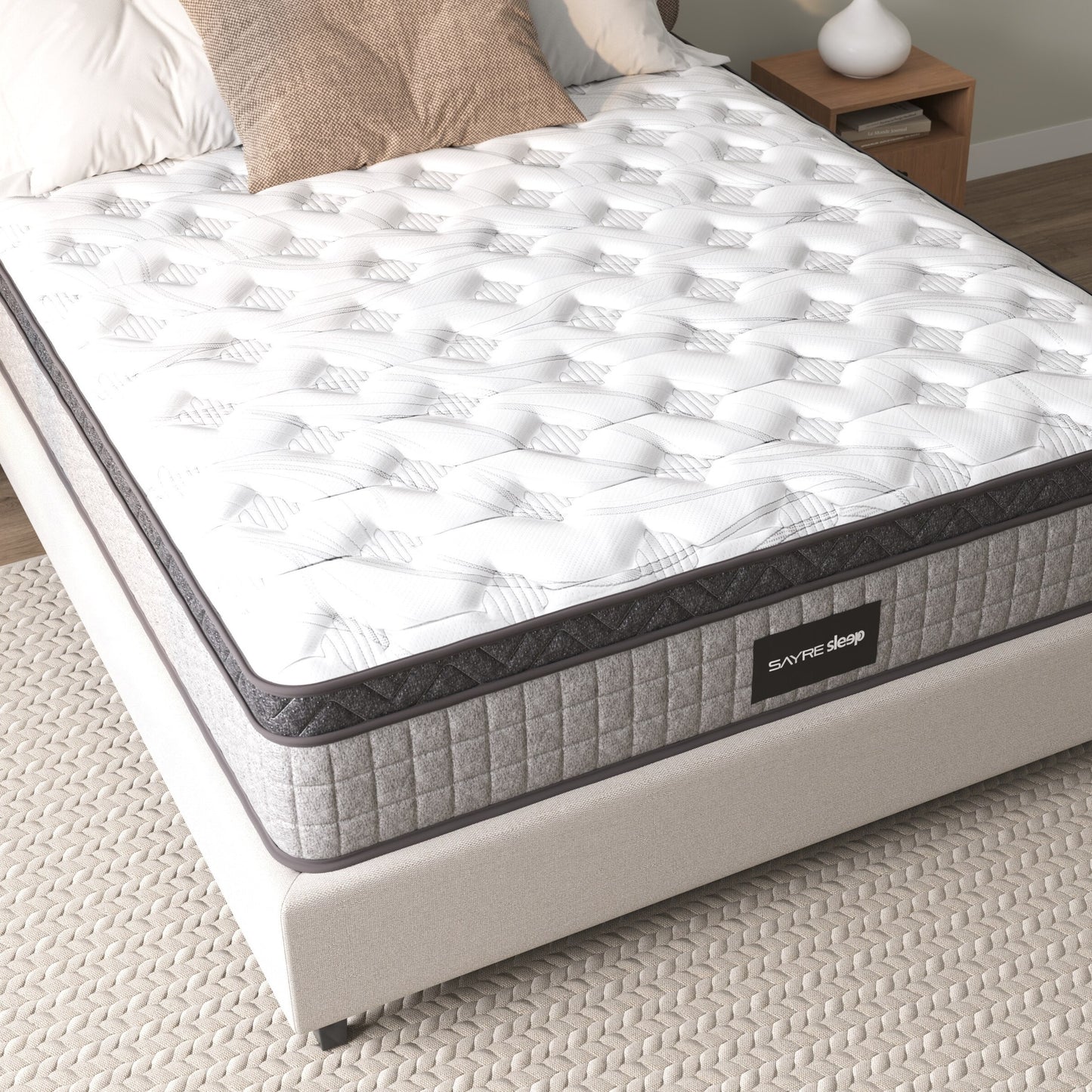 Premium High Quality Diamond Innerspring Hybrid and Cooling Gel Memory Foam Mattress and Motion Isolation