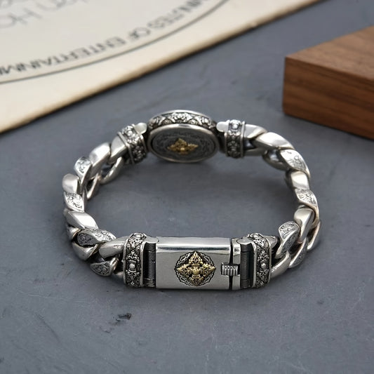 High-End Copper Fashion Bracelet - Rotatable Ethnic Retro Design - Non-Magnetic Jewelry Accessory