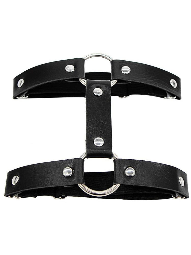 Sexy Garter Belt PU Leather Body Harness Bondage Sex Erotic Suspender BDSM Sex Toys for Couple Underwear Strap Slave Party