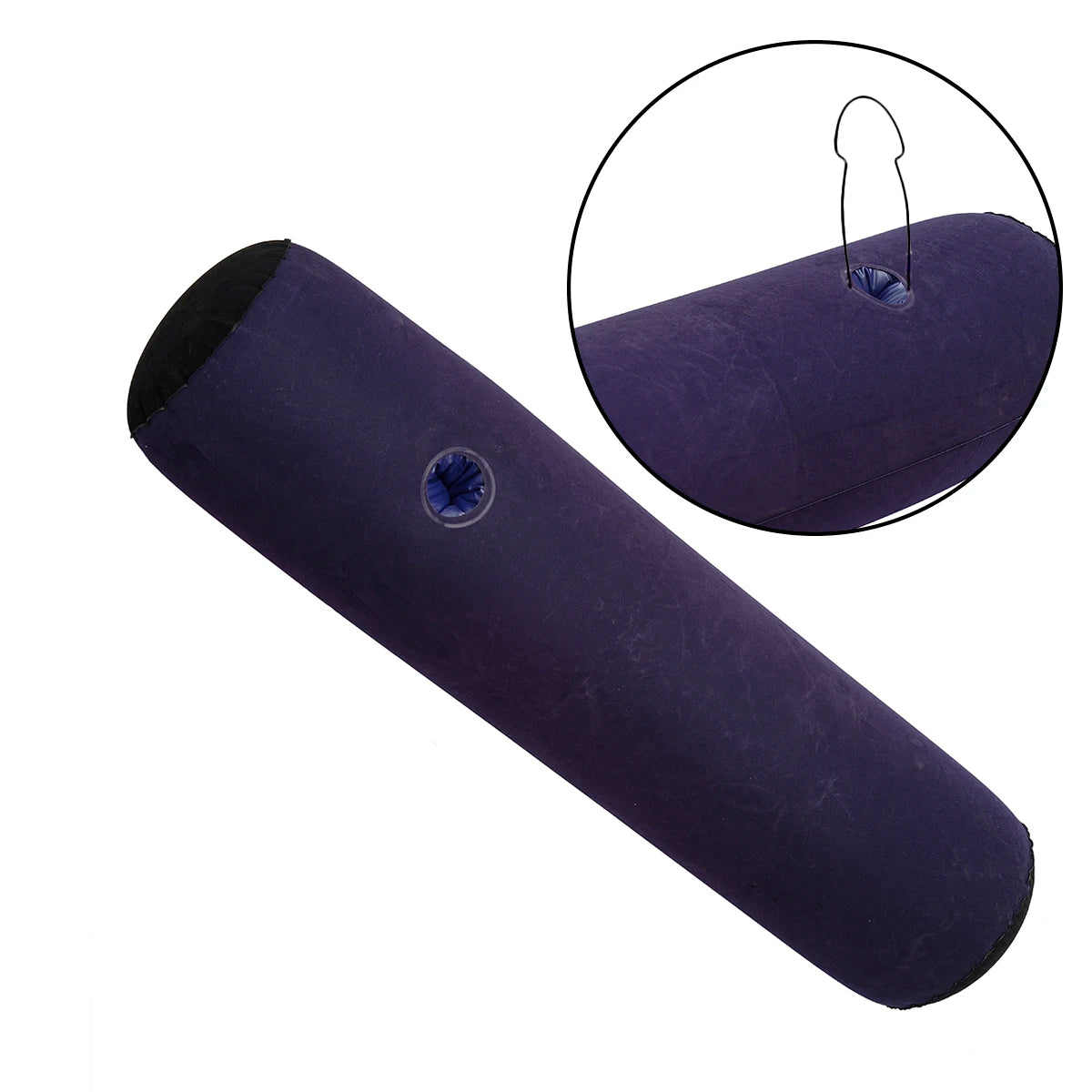 Cylindrical plush inflatable sex support pillow, dildo, inverted auxiliary tool, adult party toy