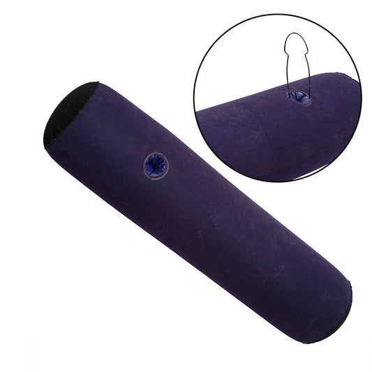 Cylindrical plush inflatable sex support pillow, dildo, inverted auxiliary tool, adult party toy