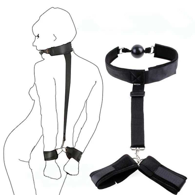 Adult Sex Shop Erotic Costume 18 Strap-on Toys Bdsm Hand And Leg Restraints Erotic Products Sexy Lingerie Gay Bondage SM Props