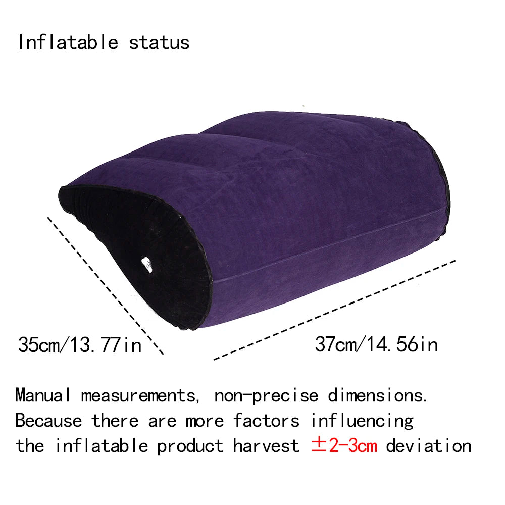 Inflatable PVC sex Posture Auxiliary Pillow Triangular Soft Mattress Semi-cylindrical Inverted Dildo Vibration Bar Accessories