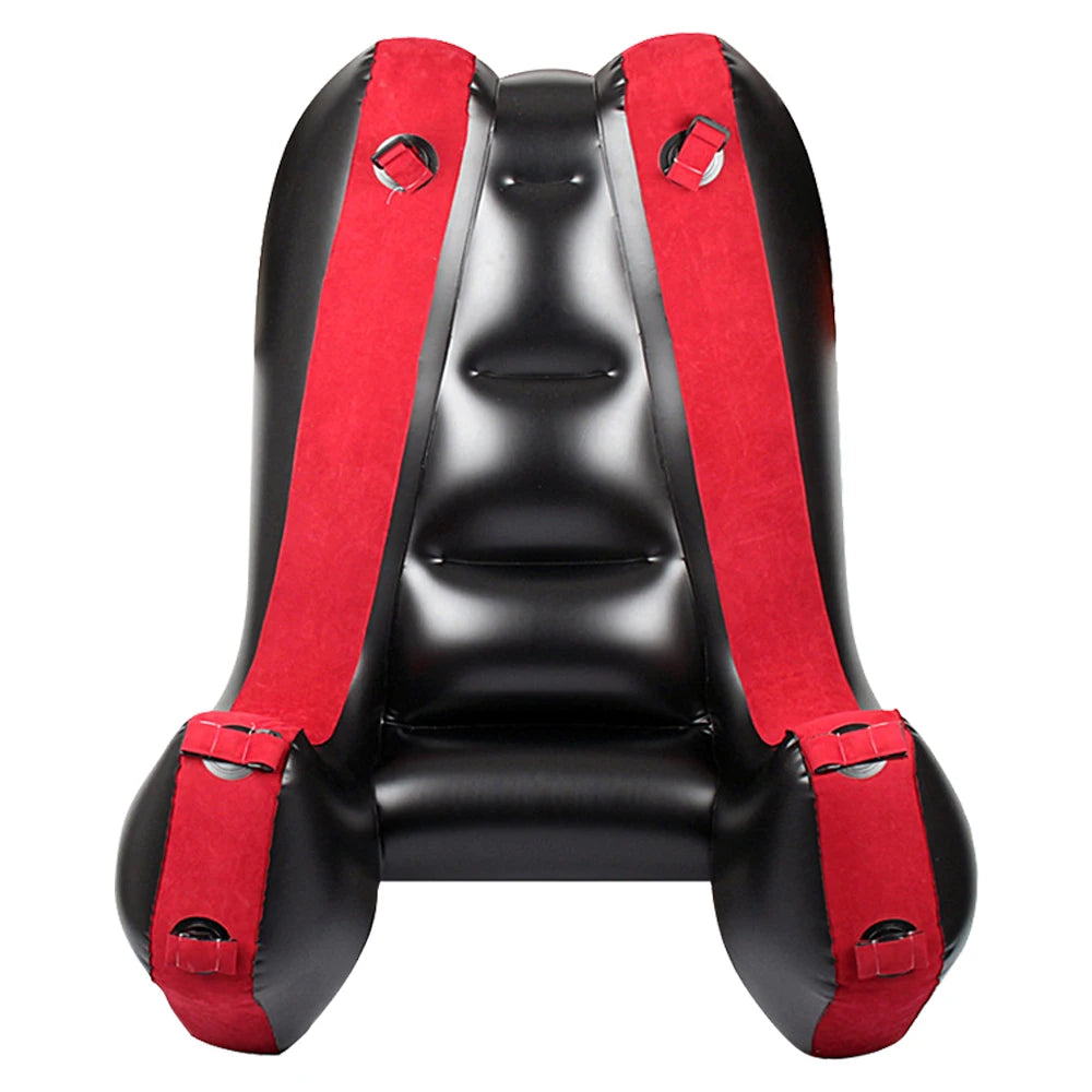 Flocking PVC With Straps Sex Furniture Aid Adult Games Sex Chair Bed Sex Tools For Couples Women Split Leg Sofa Mat Inflatable