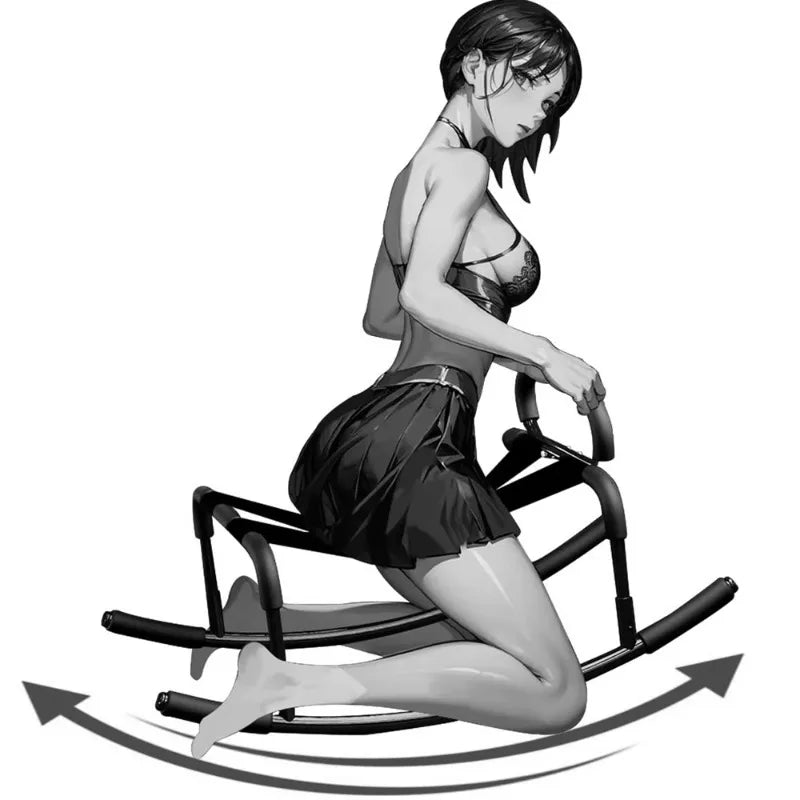 SM Sex Chair Trojan Horse Position Chair Sex Furniture Stool with Handrail Weightless Position Bouncer Novelty Sex Toy for Women