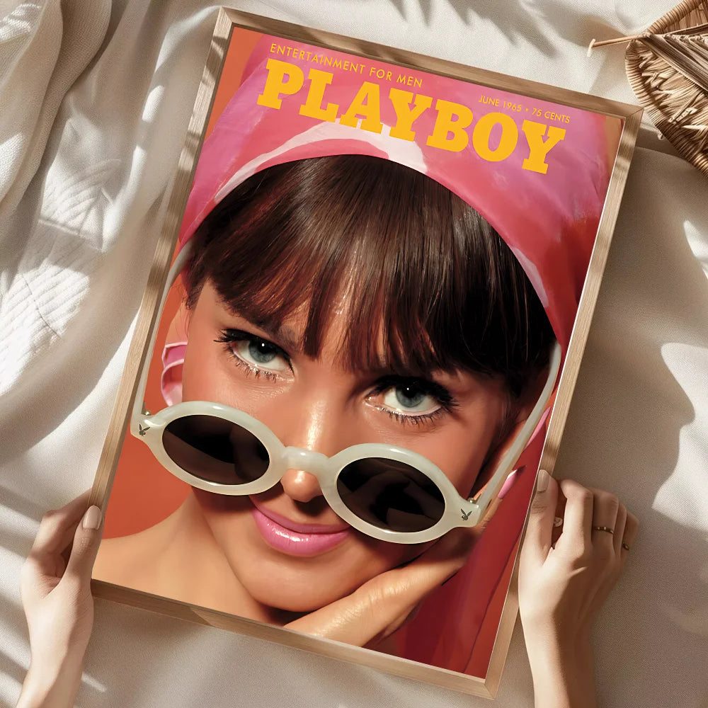 Sexy Girl P-Playboy Magazine Poster Home Living Room Bedroom Bar Cafe Art Decor