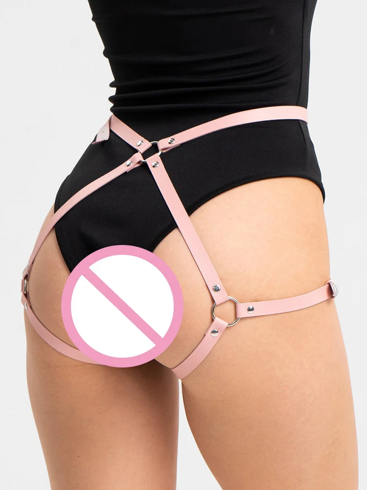 Sexy Garter Belt PU Leather Body Harness Bondage Sex Erotic Suspender BDSM Sex Toys for Couple Underwear Strap Slave Party