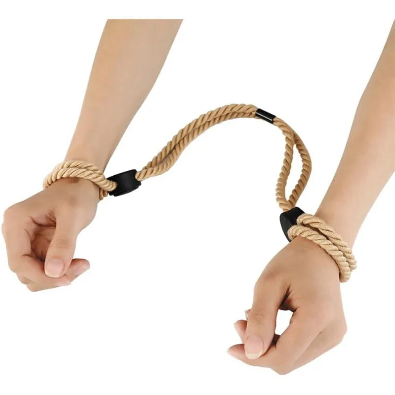 BDSM Sex Restraints Adjustable Bondage Rope Sex Handcuff Adult Restraint Rope Sexy Handcuffs Leg Straps Slave Bondage CouplePlay