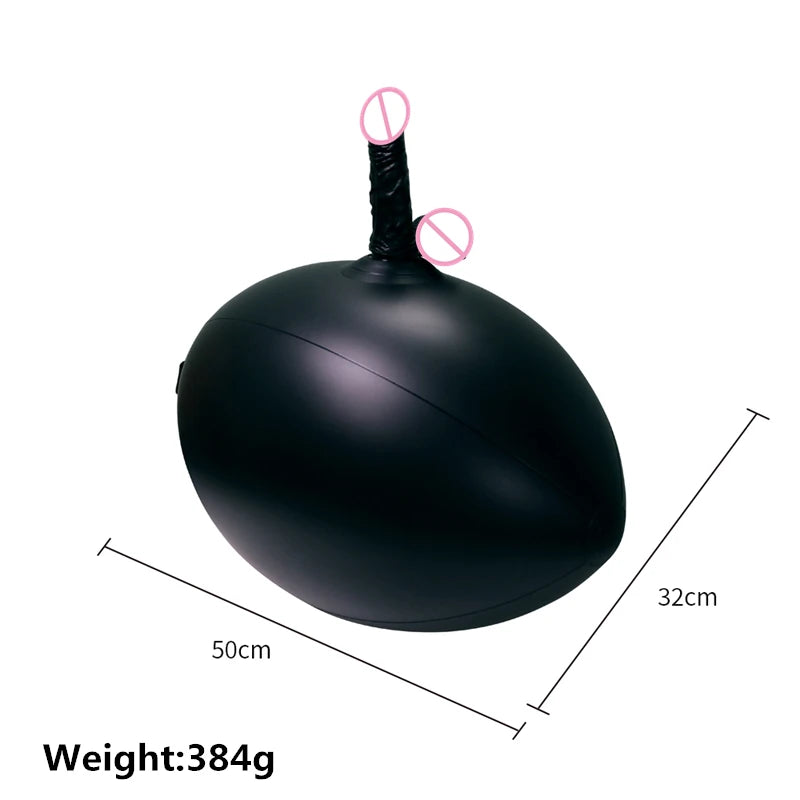 Female Masturbator! Inflatable Balloon Sex Cushion With Dildo Easy To Store And Clean Sex Furniture Adult Games 3P Couples flirt